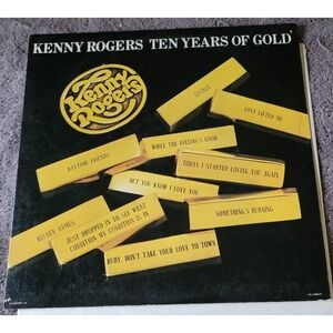 Kenny Rogers Ten Years of Gold Greatest Hits LP Vinyl 1977 ‎ LA835 H